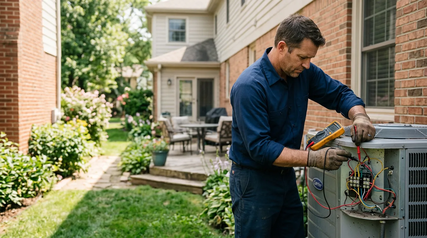 HVAC technician working near Neoga, IL